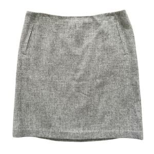Talbots Wool blend pencil skirt Women's Sz 10 Gray Professional Office academia